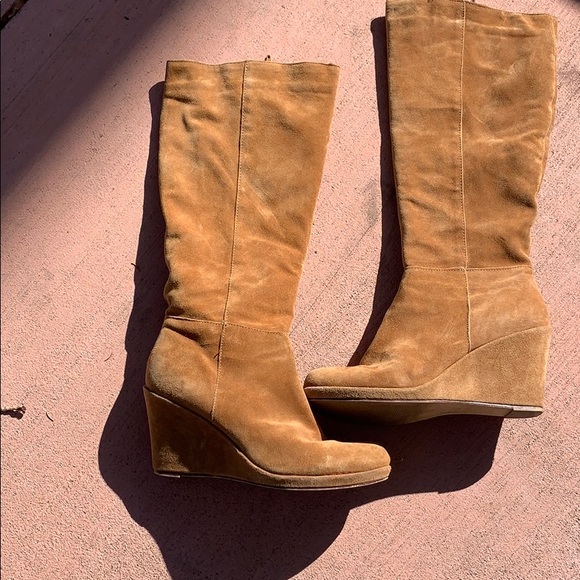 kendall Shoes - Kendall Suede Leather Wedge boots